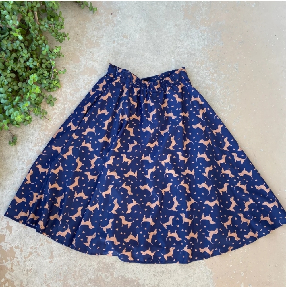 Dog Print circle skirt 🌟
